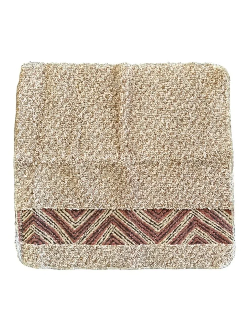 Vintage Ralph Lauren Wash Cloth Set Of Three Chevron Trim